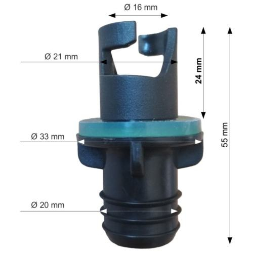 Ventil Adapter für Schlauchboot Pumpe Anschlußstück ALLE ARTEN