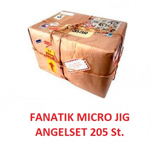 Micro Jig FANATIK 205 St. Angel-Set Universal 205 St. Gummiköder, Haken, Vorfächer, Blei, Fluoro