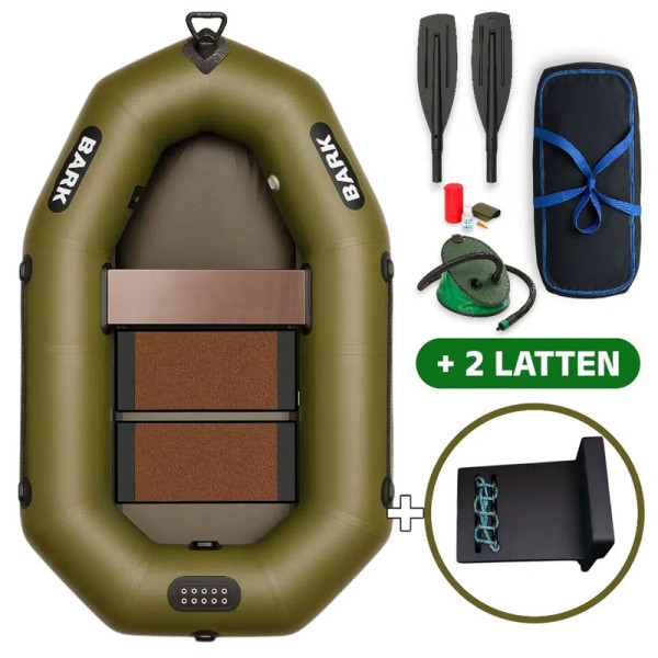 Schlauchboot BARK für 1 Person 1,9m, Lattenboden und Heckspiegel